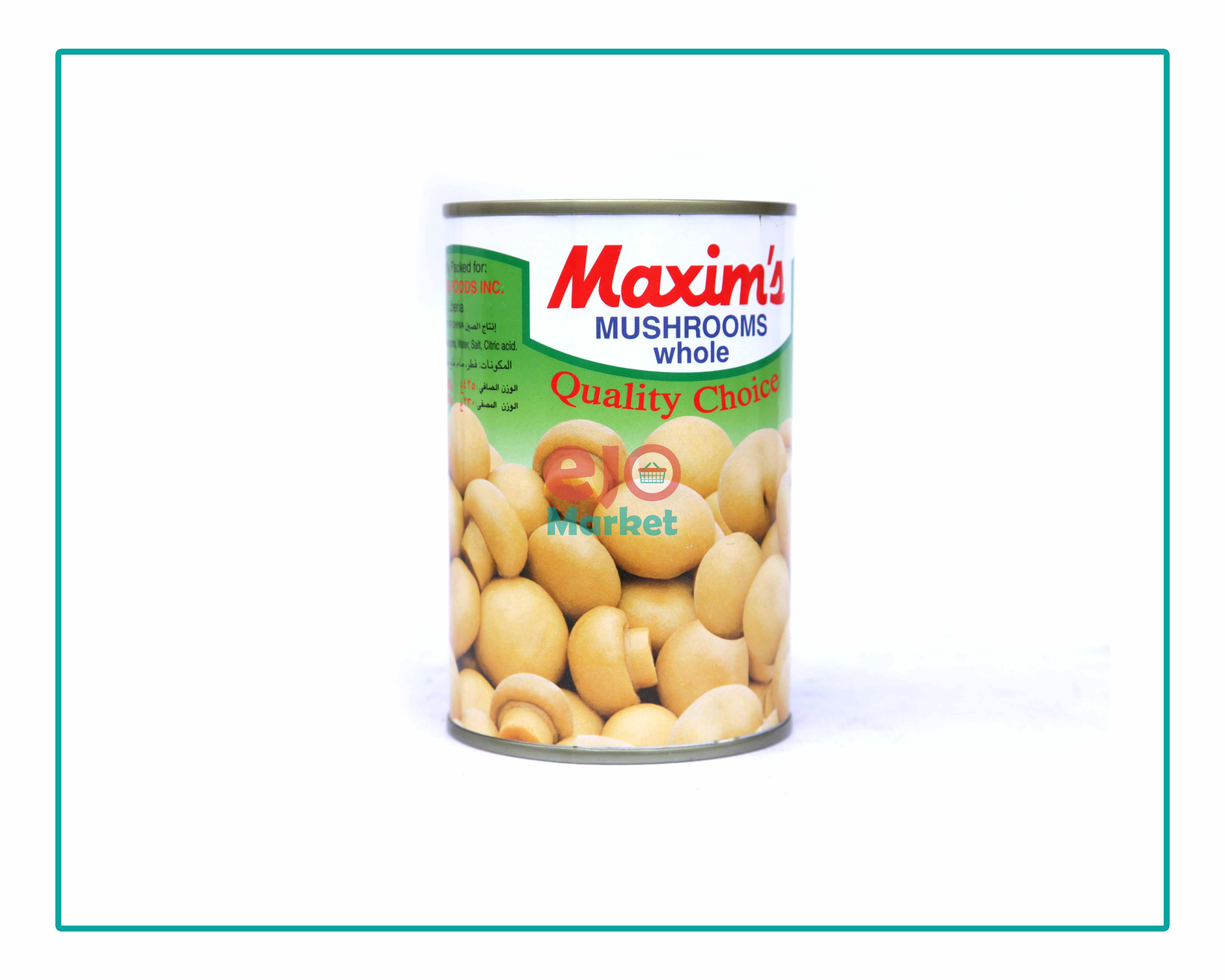 Maxims mushrooms whole 425g (5290426000400)